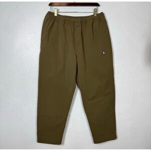 Nike Air Jordan Essentials Flex Pants Men's Large Brown Nylon Stretch Dr3023-385